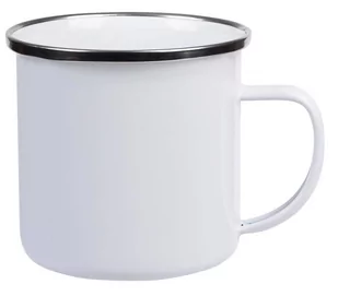Emaliowany kubek VINTAGE CUP, biały - Kubki - miniaturka - grafika 1