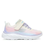 Buty dla dziewczynek - Sneakersy Skechers Boundless - Color Blitz 303599L/NTMT Fioletowy - miniaturka - grafika 1