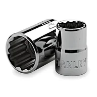 Klucze i nasadki - NASADKA 3/8" 22mm 12-kąt. KRÓTKA MAXI-DRIVE STANLEY - miniaturka - grafika 1