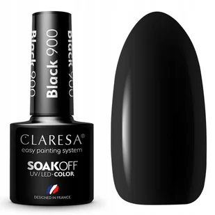 Lakier Hybrydowy Claresa Czarny Black 900 - Lakiery hybrydowe - miniaturka - grafika 1