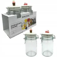 Pojemniki kuchenne - Smukee Home Zestaw Szklanych Pojemników Słoików Słoiczków 250ml 2szt - miniaturka - grafika 1