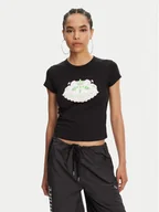 Koszulki i topy damskie - Juicy Couture T-Shirt Hibiscus JCGCT125041 Czarny Slim Fit - miniaturka - grafika 1