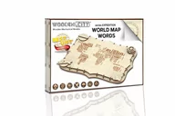 Puzzle - Wooden.City Drewniane puzzle 3D Ekspedycyjna mapa Świata 2 - miniaturka - grafika 1