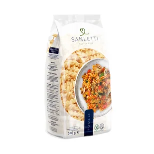 Sanletti Makaron Fusilli Świderki bezglutenowy 340g - Sanletti - Makaron - miniaturka - grafika 2