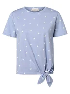 Koszulki i topy damskie - Tom Tailor Denim - T-shirt damski, niebieski - miniaturka - grafika 1