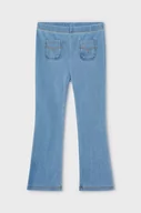 Spodnie i spodenki dla dziewczynek - Mayoral legginsy dziecięce kolor niebieski gładkie - miniaturka - grafika 1