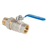 Zawory i kraniki - Zawór kulowy typ ciężki z dźwignią stalową 1/2" GW/GZ Invena Prov - miniaturka - grafika 1