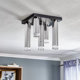 Lampa sufitowa Shine, 5-punktowa, kwadratowa chrom - Lampy sufitowe - miniaturka - grafika 2