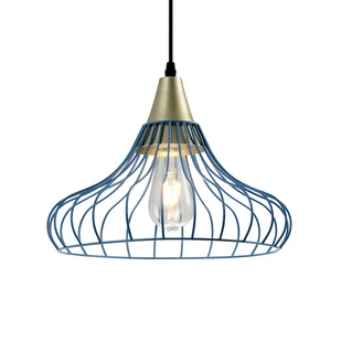 Lampa wisząca LOTTE E27 - niebieski - Lampy sufitowe - miniaturka - grafika 1