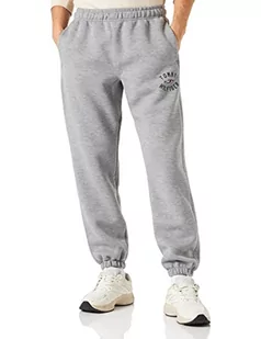 Tommy Hilfiger Męskie spodnie dresowe z grafiką Varsity, wrzosowe nakrapiane ciemnoszare, L, Heathered cętkowane ciemnoszary, L - Spodenki męskie - miniaturka - grafika 1