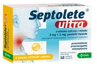 Przeziębienie i grypa - KRKA Septolete Ultra o smaku cytryny i miodu - 16pastyl. - miniaturka - grafika 1