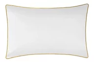 Pościel - Poszewka satynowa SAN ANTONIO biała ze złotą lamówką 40x40 MARO HOME - miniaturka - grafika 1