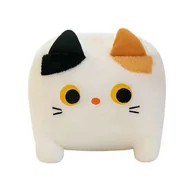 Maskotki i pluszaki - MASKOTKA KOT KWADRAT PODUSZKA PRZYTULANKA KOTEK BIAŁY - miniaturka - grafika 1