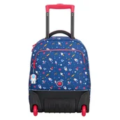 Plecaki - Delsey Polska Plecak na kółkach Back to school 40L Granatowy 003393650-02 - miniaturka - grafika 1