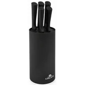 Noże kuchenne - Gerlach Zestaw 5 nozy kuchennych w bloku Smart Czarne - miniaturka - grafika 1