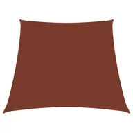 Parasole ogrodowe - vidaXL Trapezowy żagiel ogrodowy, tkanina Oxford, 3/4x3 m, terakota 135407 - miniaturka - grafika 1