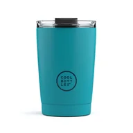 Zestawy naczyń dla dzieci - Cool Bottles Kubek termiczny 330 ml Triple cool Vivid Turquoise - miniaturka - grafika 1
