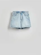 Spodenki damskie - Reserved - Jeansowe szorty - niebieski - miniaturka - grafika 1