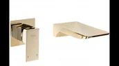 Baterie podtynkowe - Rea B5150 Mason Gold Bateria umywalkowa podtynkowa - miniaturka - grafika 1