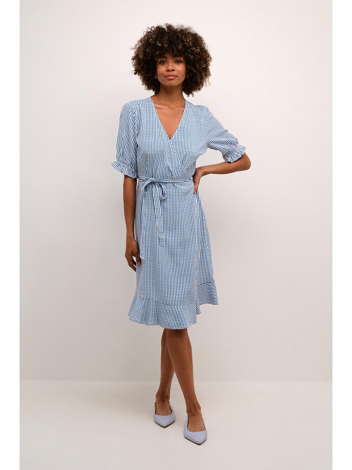 Cream Sukienka w kolorze biało-niebieskim
