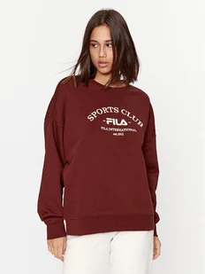 Fila Bluza FAW0593 Brązowy Regular Fit - Bluzy damskie - miniaturka - grafika 1