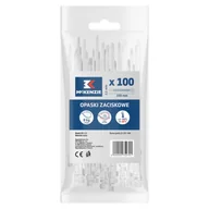 Inne mocowania - Opaska zaciskowa 100 x 2,5 mm biała 100 szt. McKenzie - miniaturka - grafika 1