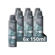 Kremy do twarzy - Dove Dezodorant Dove Men + Care Eukaliptus i mięta Spray Advanced Care, dezodorant męski, 1/4 krem nawilżający, formuła nawilżająca i delikatna na skórze, ochrona do 72 godzin, 6 sztuk 150 ml - miniaturka - grafika 1