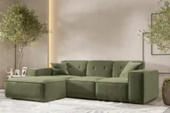 Narożniki - Sofa w kształcie L PULA narożnik tkanina Perfect Harmony zielony lewy - miniaturka - grafika 1