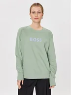 Bluzy damskie - Boss Bluza C_Ella 50468357 Zielony Relaxed Fit - miniaturka - grafika 1