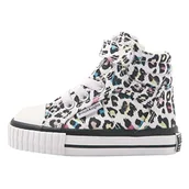 Buty dla dziewczynek - British Knights Dee sneakersy dziewczęce, Kolorowa lamparta, 20 EU - miniaturka - grafika 1