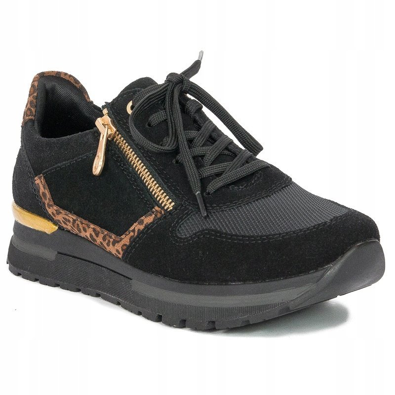 Sneakersy Rieker N7809-00 Schwarz/Black/Leo r.37
