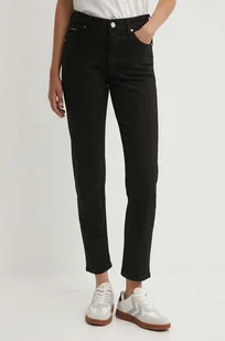 Calvin Klein jeansy damskie kolor czarny K20K207303 - Spodnie damskie - miniaturka - grafika 1