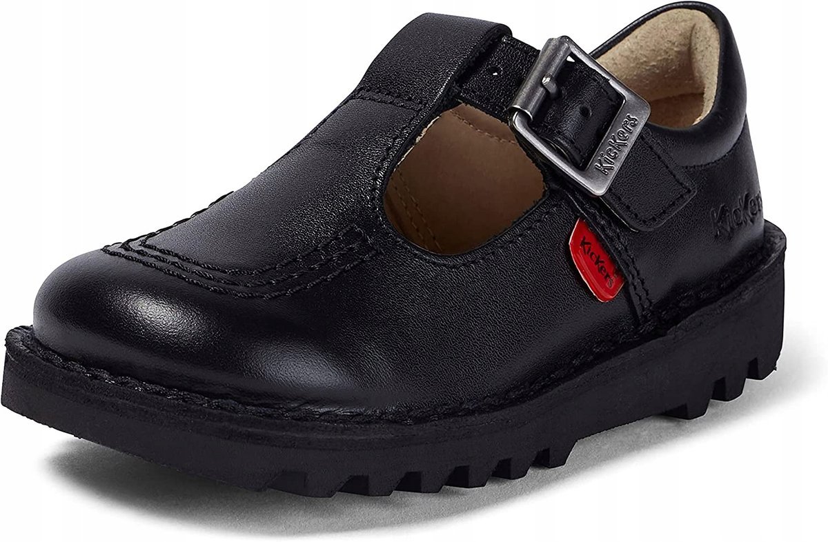 KICKERS PÓŁBUTY DZIECIĘCE CZARNE Z LOGO 28 1SDG