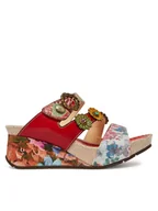 Klapki i japonki damskie - Laura Vita Klapki Barry 30 Czerwony - miniaturka - grafika 1