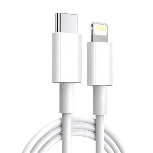 KABEL USB-C LIGHTNING DO APPLE IPHONE 7 8 XR 11 1M - Kable USB - miniaturka - grafika 1