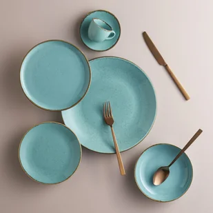 MISKA STOŻKOWA LAGUNA 400 ml 12 cm PORCELANA NIEBIESKA - Miski i półmiski - miniaturka - grafika 5