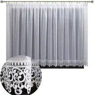 Firany - Firanka batyst gotowa z gipiurą 300x160 cm biała - miniaturka - grafika 1