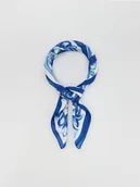 Czapki damskie - Reserved - Apaszka z autorskim wzorem - niebieski - miniaturka - grafika 1