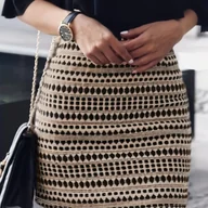 Spódnice - TEMU stylowa sukienka do pracy na jesień i zimę dla mam, z pełnym kwiatowym nadrukiem i elegancką spódnicą midi. - miniaturka - grafika 1