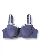 Biustonosze - Bestform - Biustonosz z fiszbinami z mikrofibry i haftem Sydney Pure, niebieski, 80C - miniaturka - grafika 1