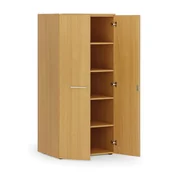 Szafy biurowe - Szafa biurowa z drzwiami PRIMO WOOD, 1781 x 800 x 600 mm, buk - miniaturka - grafika 1