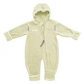 Kombinezony dla dzieci - HOPPEDIZ Kombinezon z bawełny ekologicznej ✓ bardzo długie nogawki – idealny do nosidełka dla niemowląt ✓ ściągacze na dłoniach i stopach, piaskowy, 56-62 - miniaturka - grafika 1