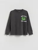 Bluzki dla chłopców - Reserved - Longsleeve Minecraft - ciemnoszary - miniaturka - grafika 1