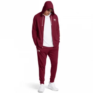 Męskie spodnie dresowe Under Armour UA Rival Terry Jogger - czerwone - Spodnie męskie - miniaturka - grafika 1