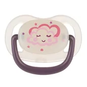 Smoczki do butelek - Smoczek CANPOL Night Dreams 22/500 0-6 m Różowy - miniaturka - grafika 1