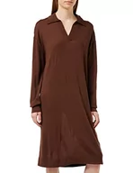 Sukienki - G-STAR RAW Damska sukienka polo Knit Dress, brązowa (Chocolate lab B692-D312), S - miniaturka - grafika 1