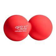 Akcesoria do masażu - 4FIZJO, Podwójna piłeczka do masażu, Double lacrosseball, czerwona - miniaturka - grafika 1