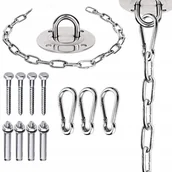 Place zabaw - ZESTAW MOCOWANIE DO HAMAKA HUŚTAWKI ŁAŃCUCH STAL - miniaturka - grafika 1