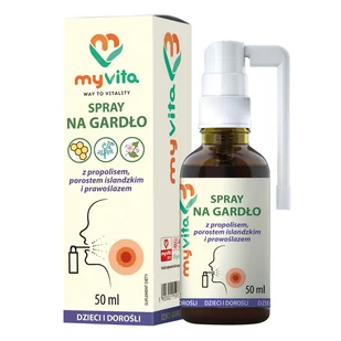 MyVita Spray na gardło 50 ml - Przeziębienie i grypa - miniaturka - grafika 1