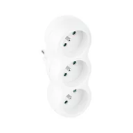 Rozgałęźniki - Elgotech Rozgałęźnik wtyczkowy 3-gniazda z/u R-30CA R-30CA - miniaturka - grafika 1